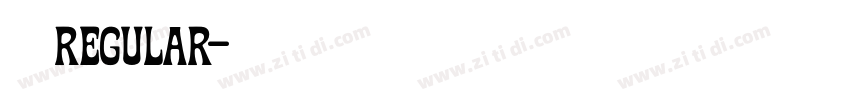 无界黑 Regular字体转换 无界黑 Regular字体转换